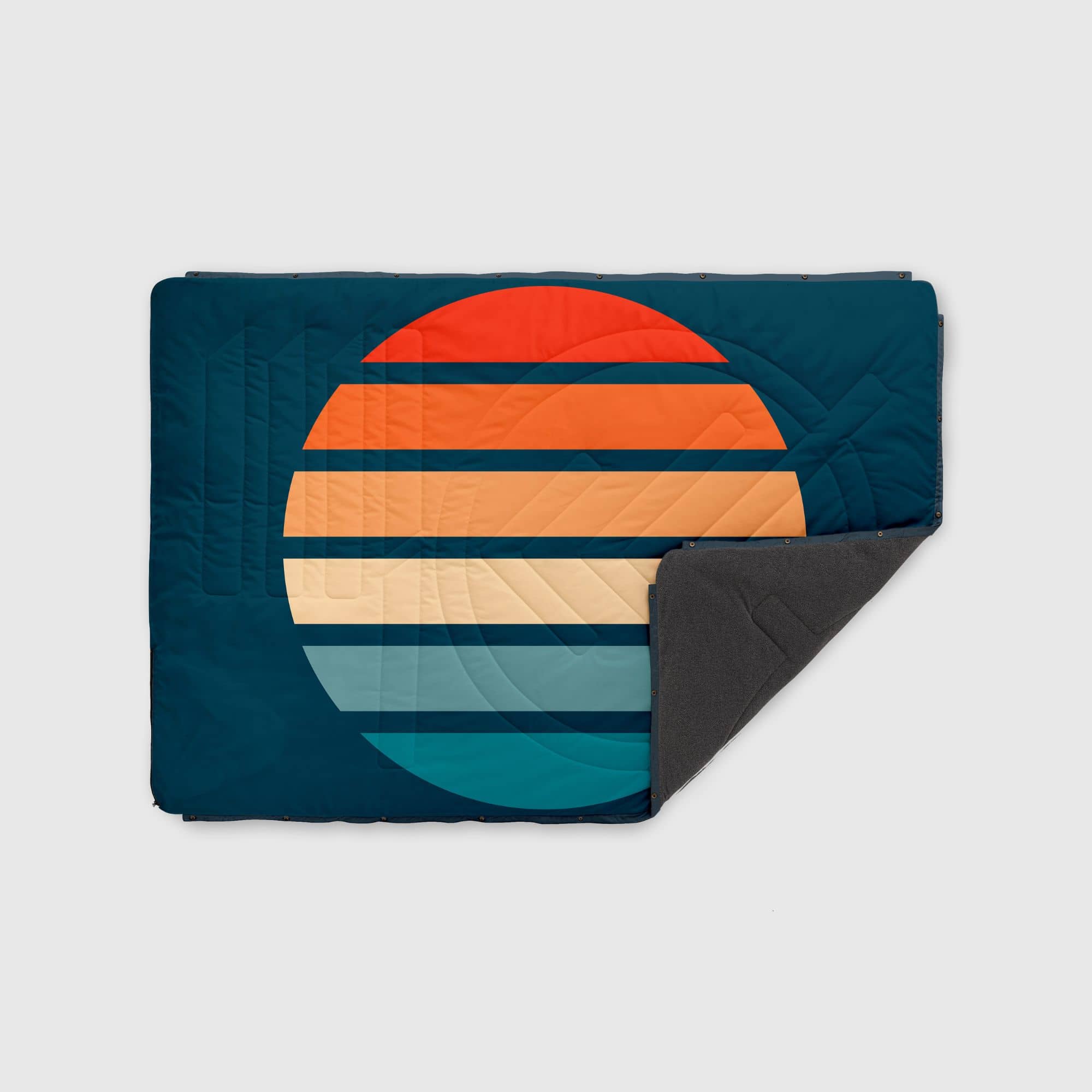 VOITED Multi Functional Outdoor Fleece Blanket Pillow Sunset