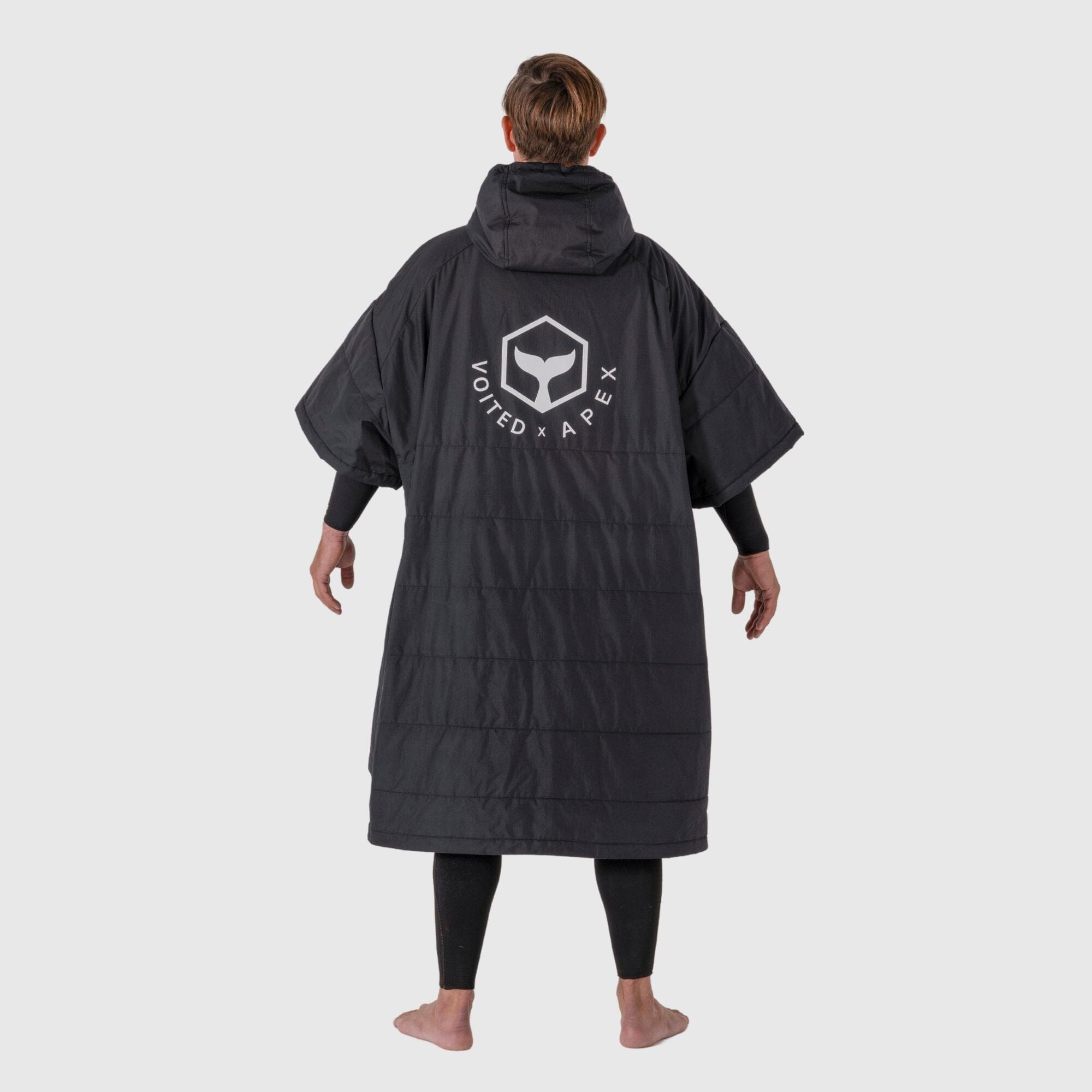 Get ready for fun! All weather BISO Storm poncho/changing dry robe high quality - Winter surf,SUP & wild swim. Super warm + waterproof. A great Gift