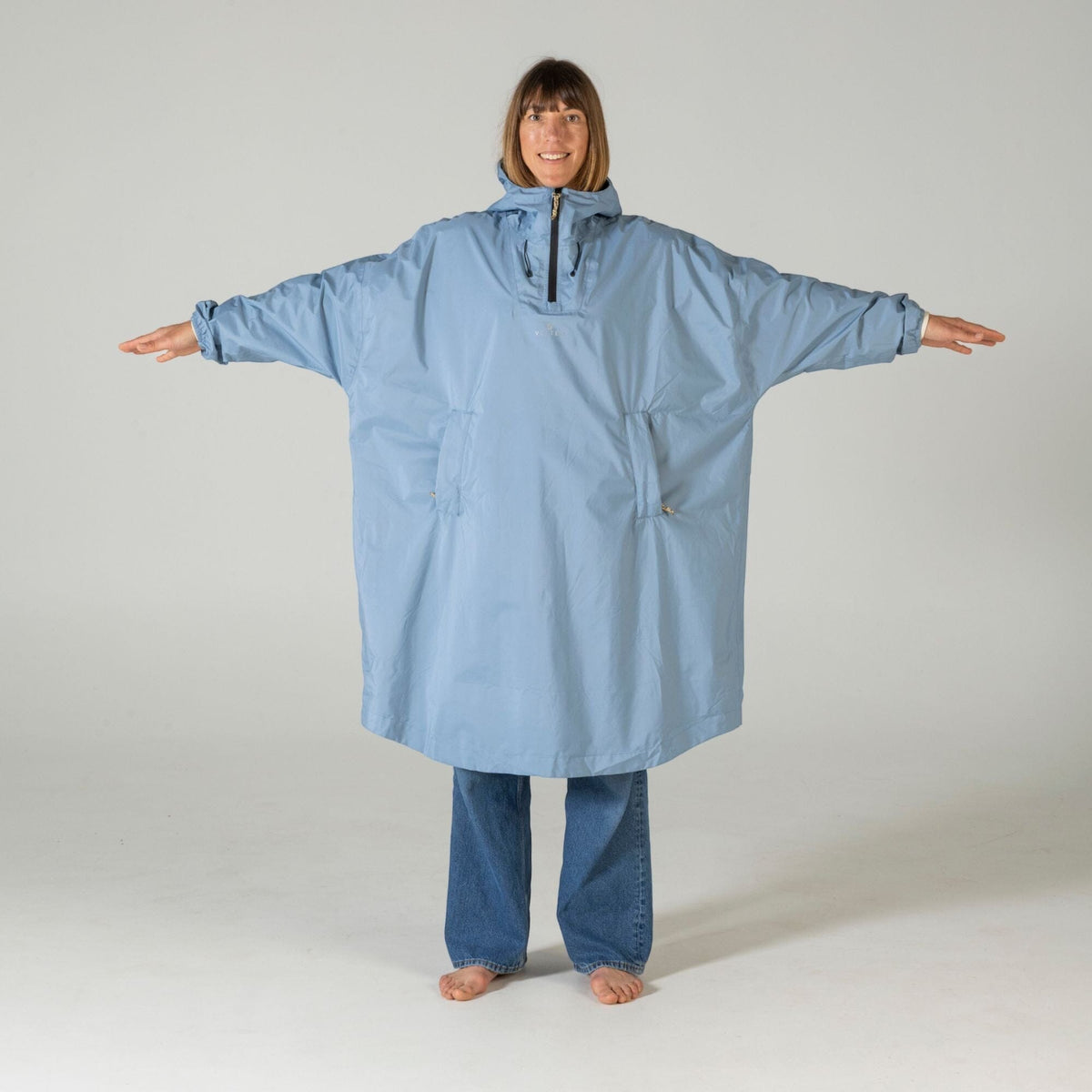 backpacking rain gear poncho VOITED Rain Poncho 2.0 - Mountain Spring