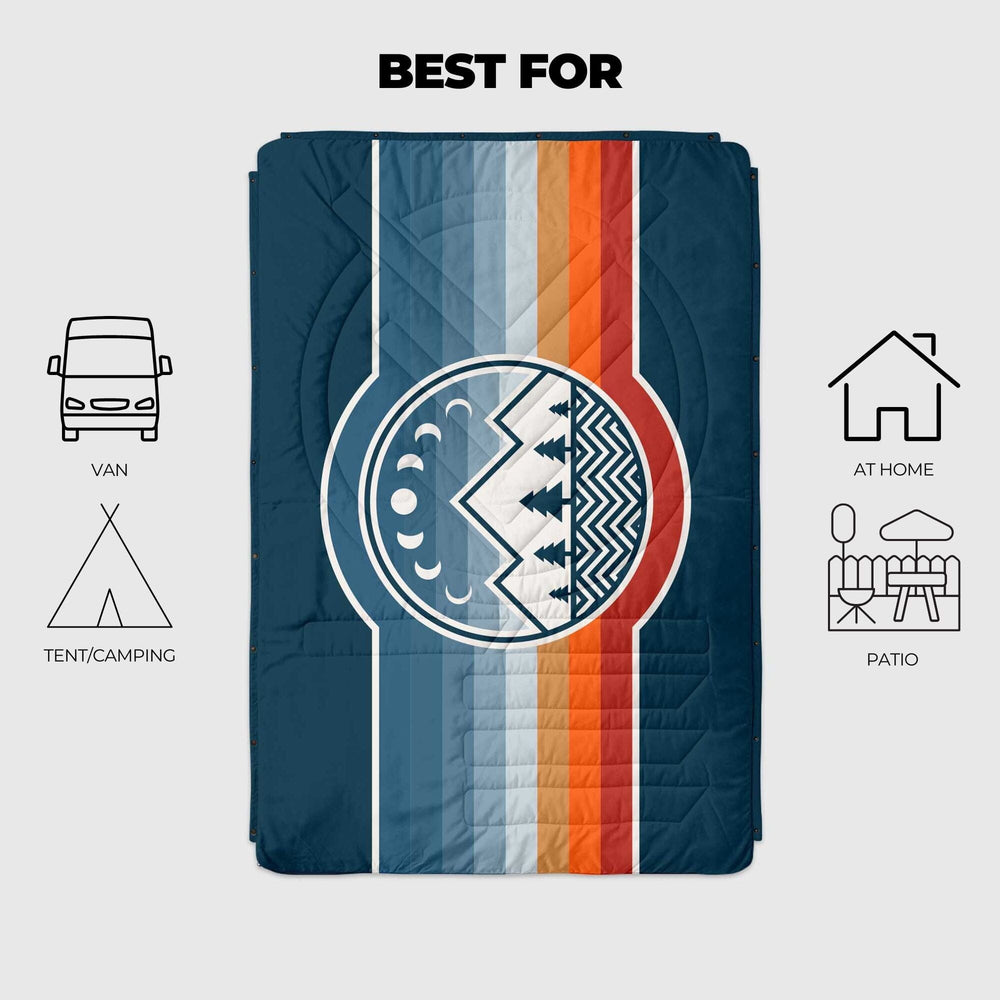 VOITED CloudTouch® Indoor/Outdoor Camping Blanket - Camp Vibes Two