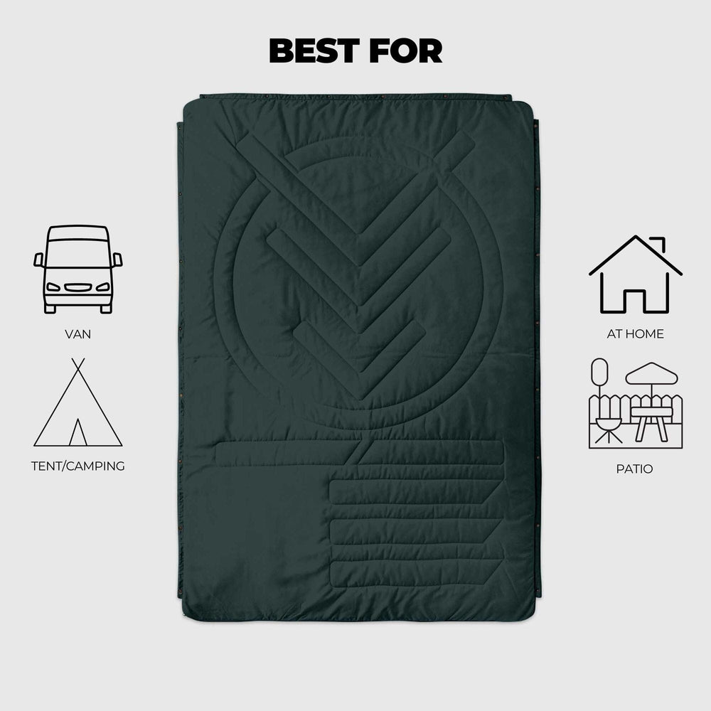 VOITED CloudTouch® Indoor/Outdoor Camping Blanket - Green Gabels