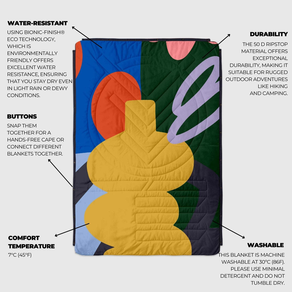 VOITED CloudTouch® Indoor/Outdoor Camping Blanket - Out The Window