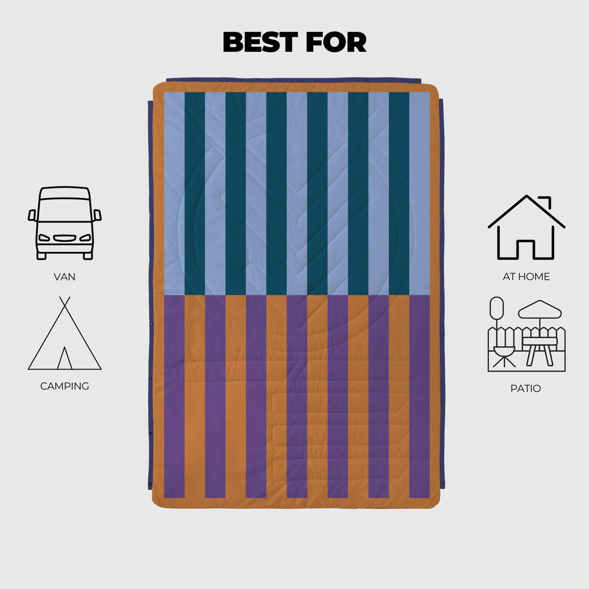 VOITED CloudTouch® Indoor/Outdoor Camping Blanket - Poolside