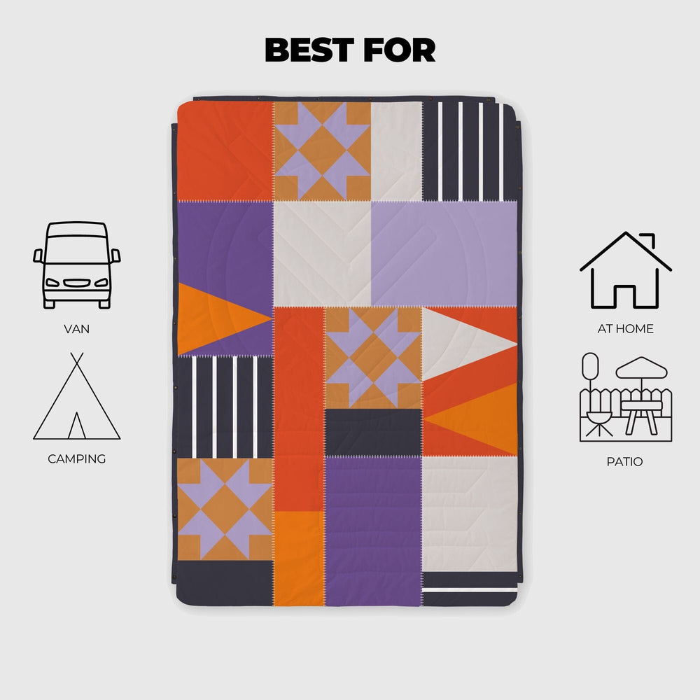 VOITED CloudTouch® Indoor/Outdoor Camping Blanket - Starry Night