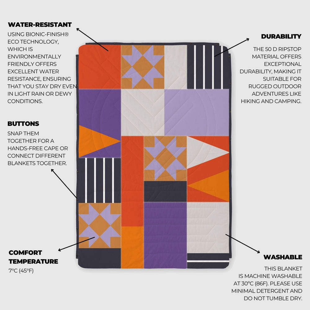 VOITED CloudTouch® Indoor/Outdoor Camping Blanket - Starry Night