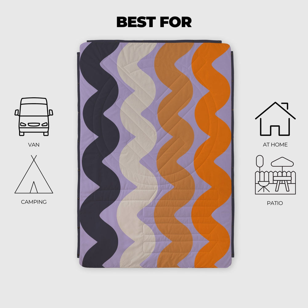 VOITED CloudTouch® Indoor/Outdoor Camping Blanket - Tide