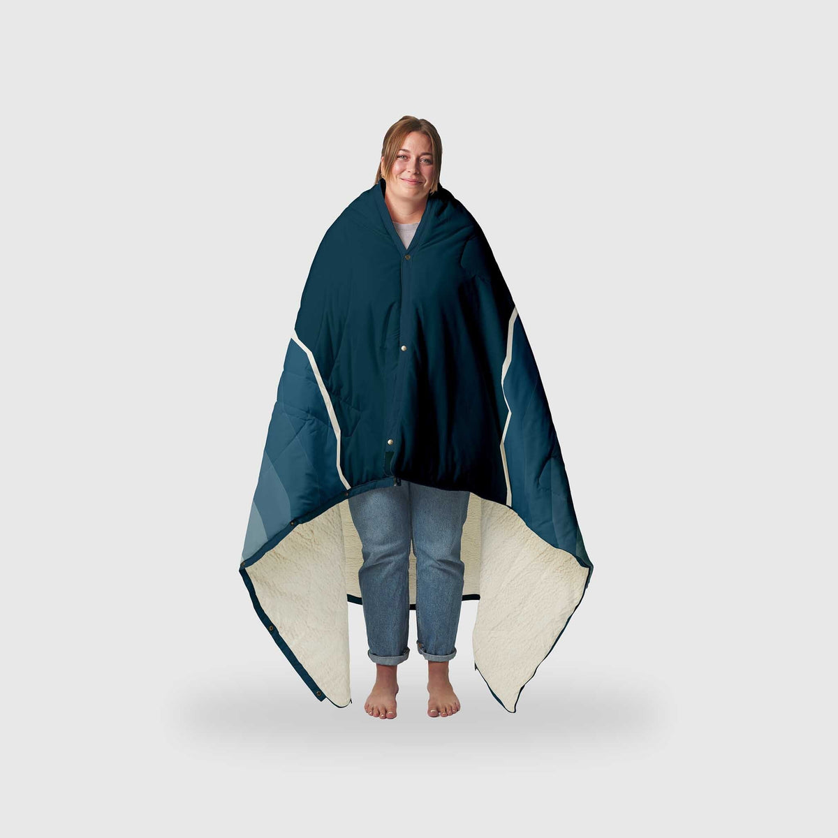 Manta VOITED Core Warm Fleece - Camp Vibes Two - Impermeable, 4 En 1 Para Senderismo