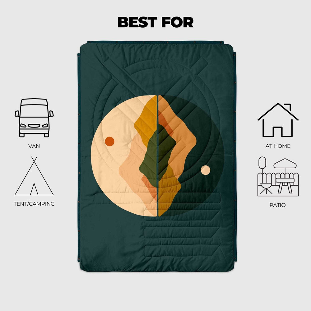 VOITED CloudTouch® Indoor/Outdoor Camping Blanket - Day & Night
