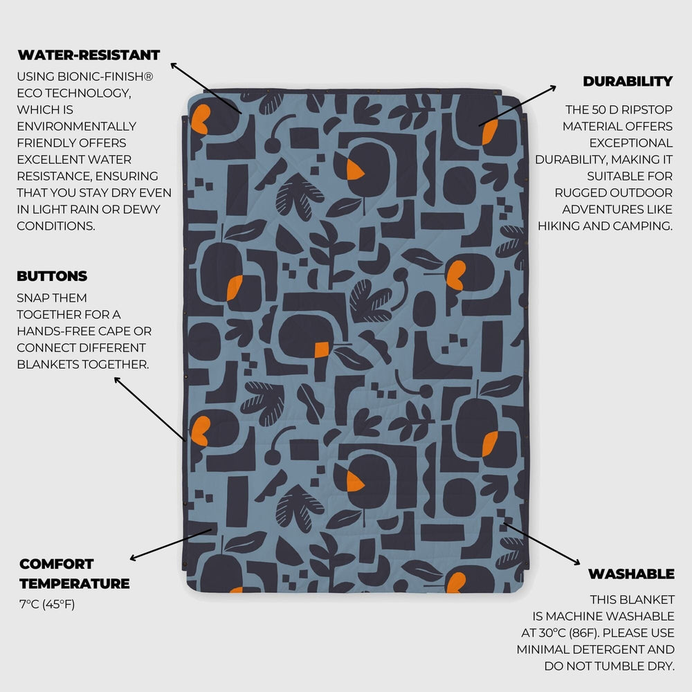 VOITED CloudTouch® Indoor/Outdoor Camping Blanket - Lush Garden