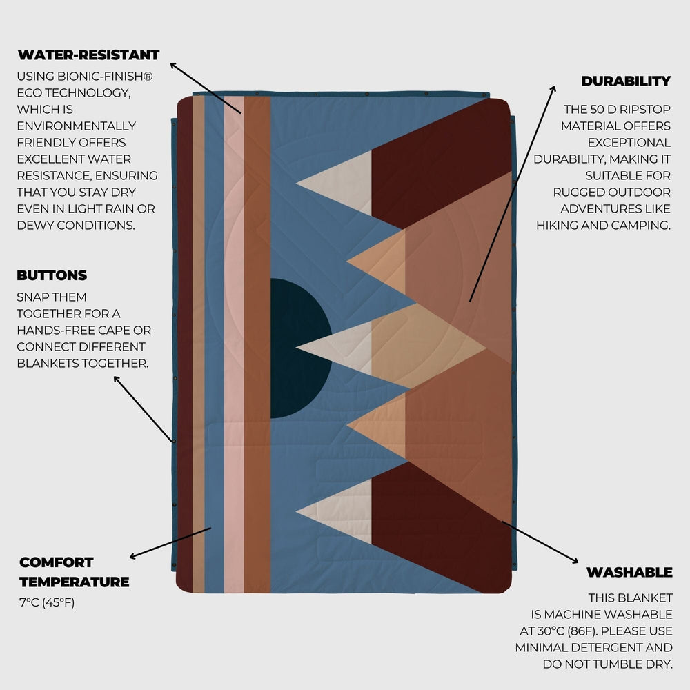 VOITED CloudTouch® Indoor/Outdoor Camping Blanket - Monadnock Two