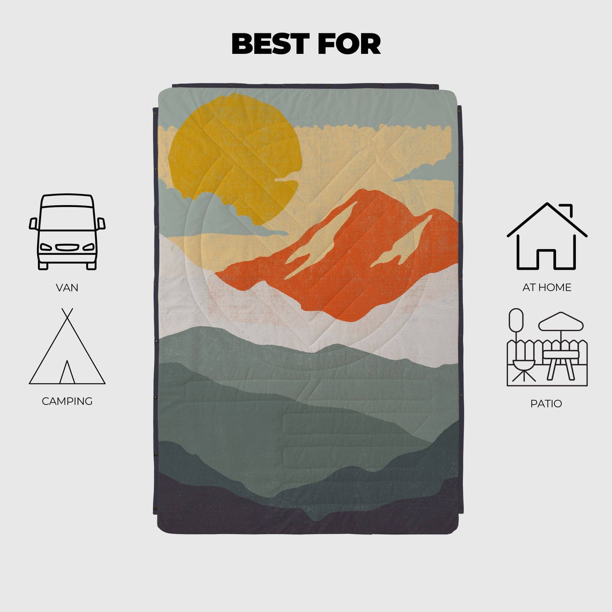 VOITED Stay cosy Anywhere: Versatile Warm Blankets - Nomadnext