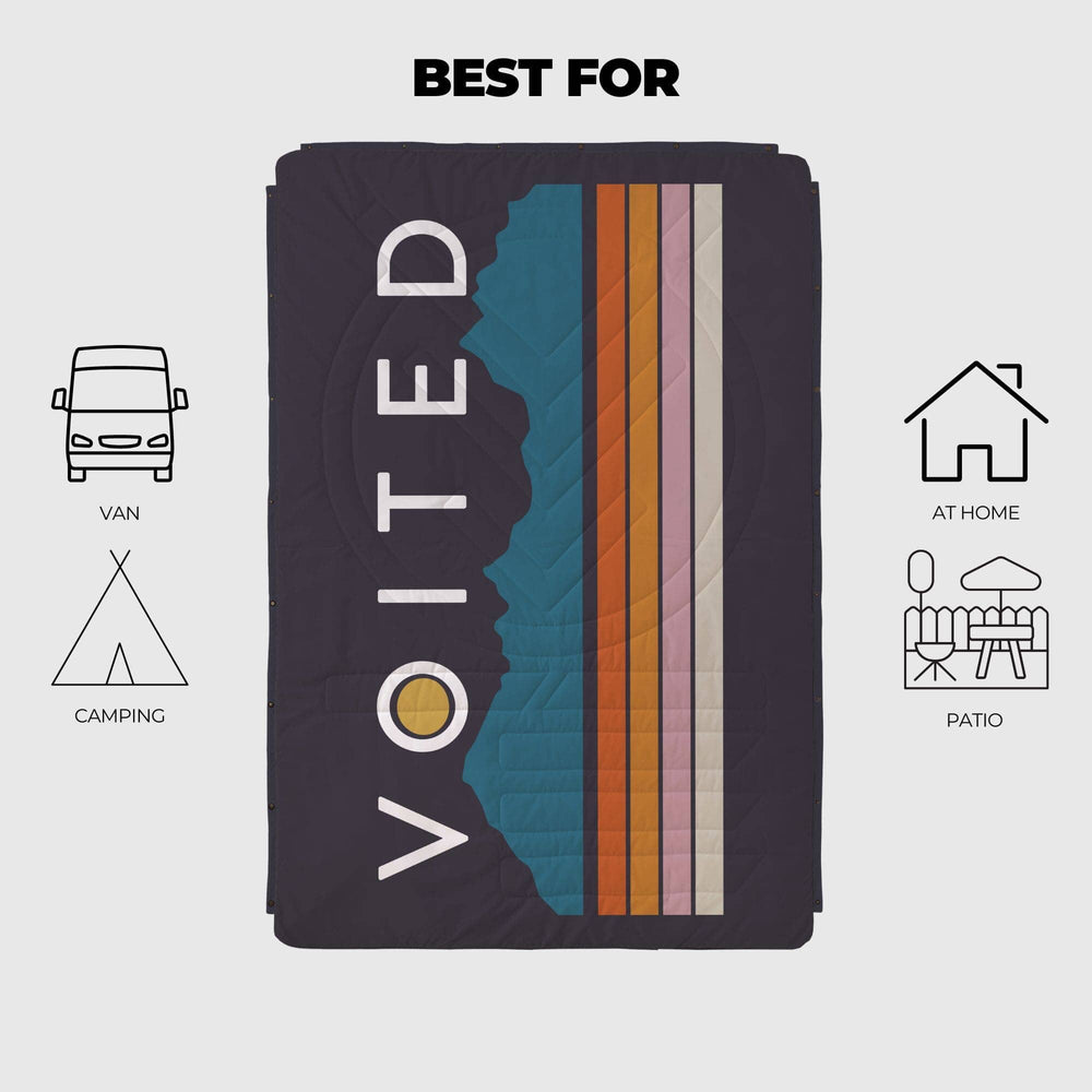 VOITED CloudTouch® Indoor/Outdoor Camping Blanket - Peaks