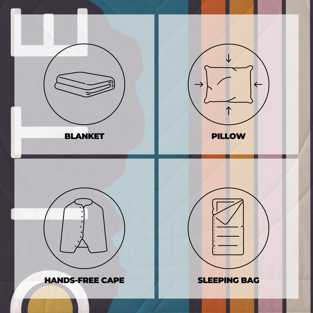 VOITED CloudTouch® Indoor/Outdoor Camping Blanket - Peaks