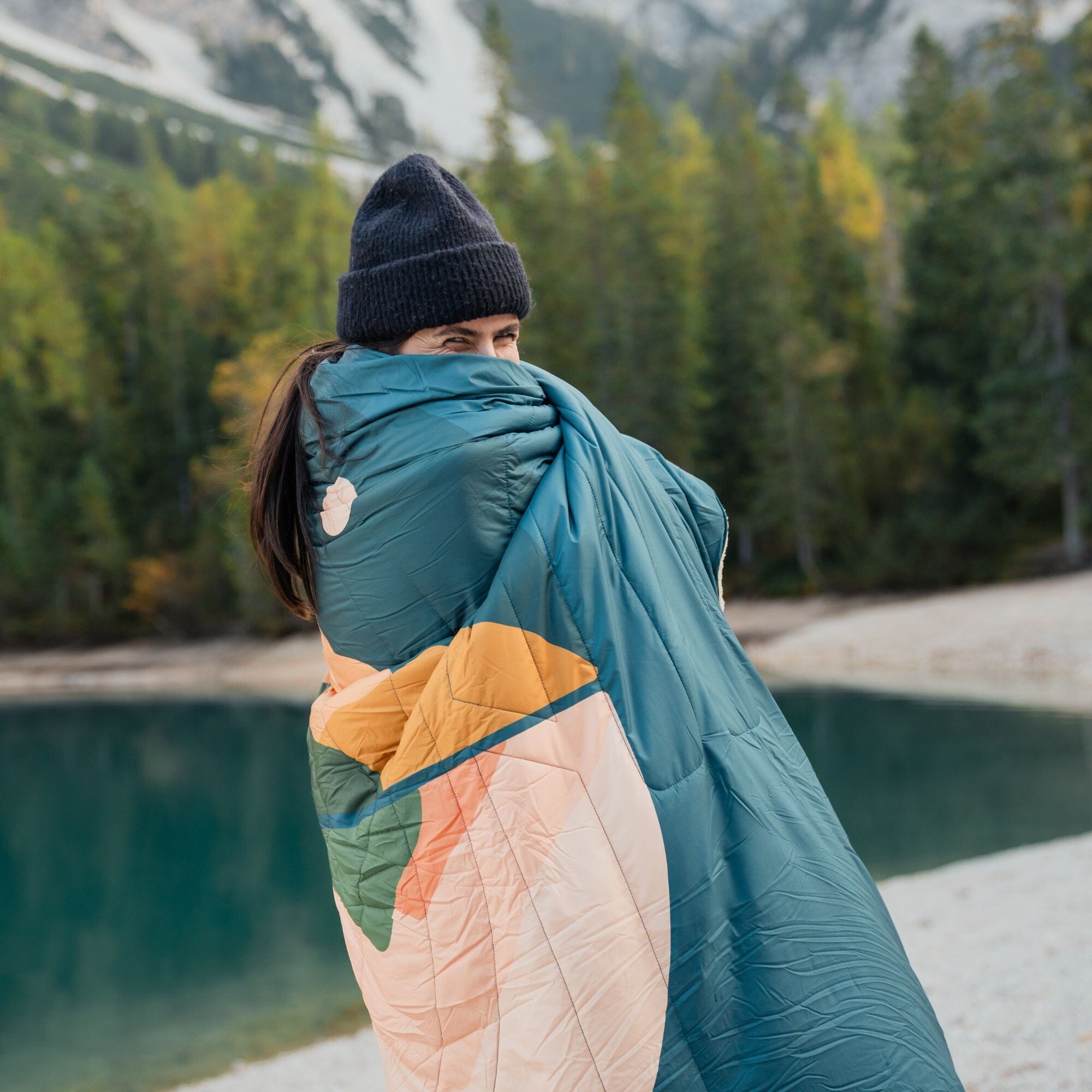 VOITED Multi-Functional Outdoor Fleece Blanket Pillow - Day