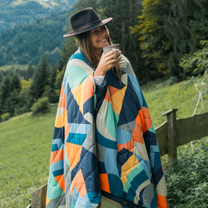 VOITED Fleece Outdoor Camping Blanket - Farmers Market