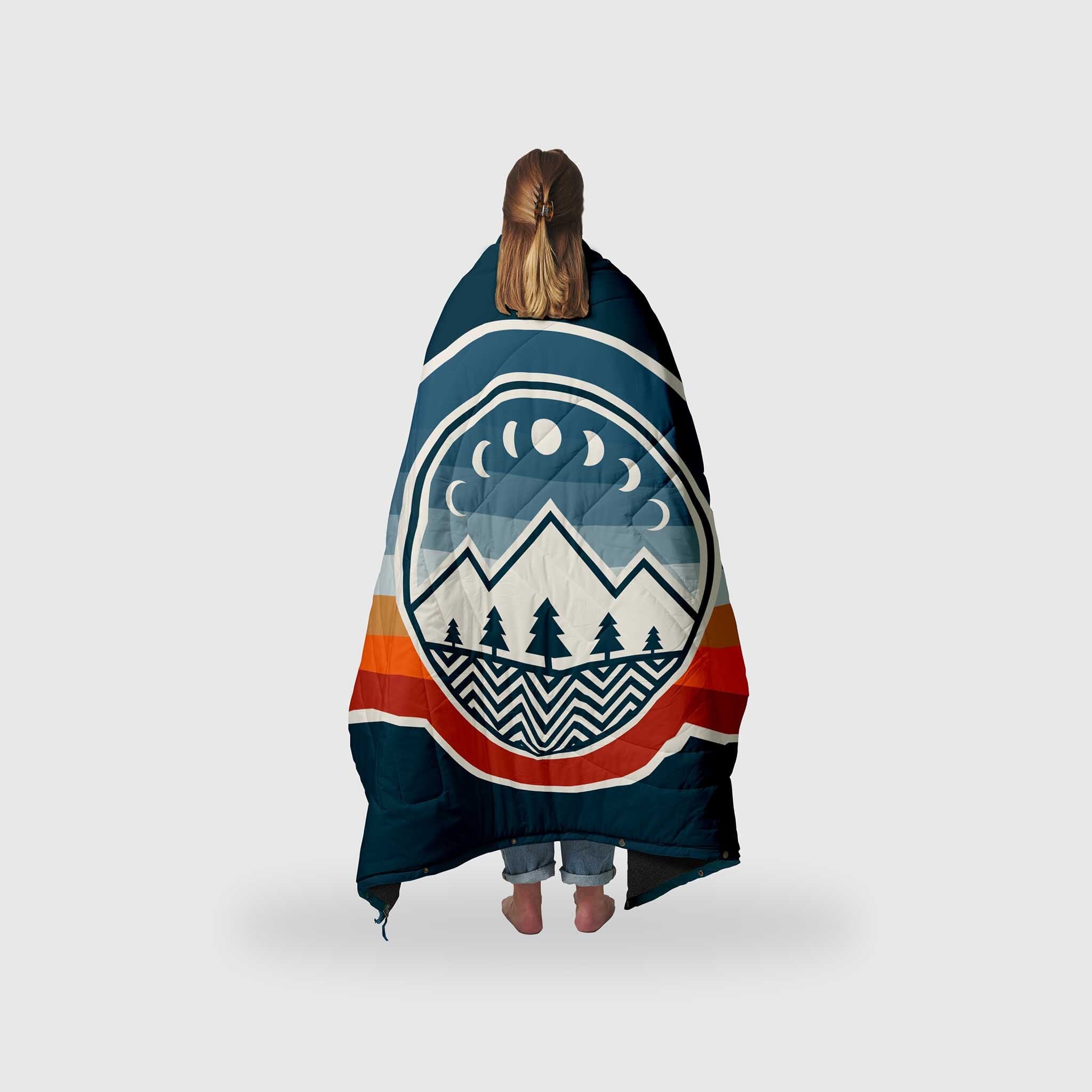 VOITED Fleece Outdoor Camping Blanket Camp Vibes Two