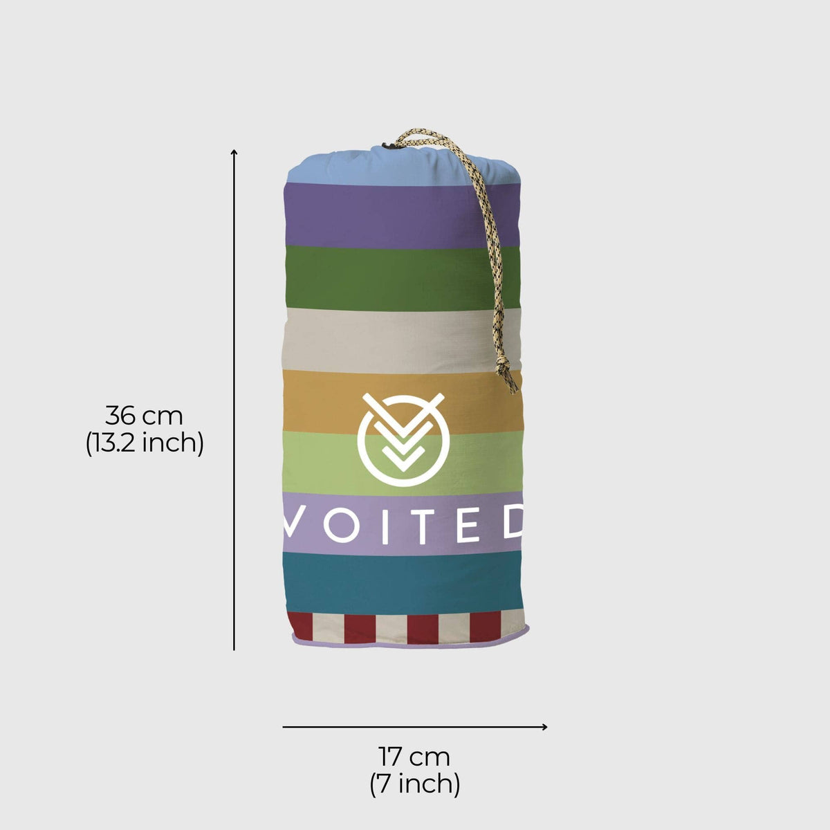 VOITED Fleece Outdoor Camping Blanket - Moon River