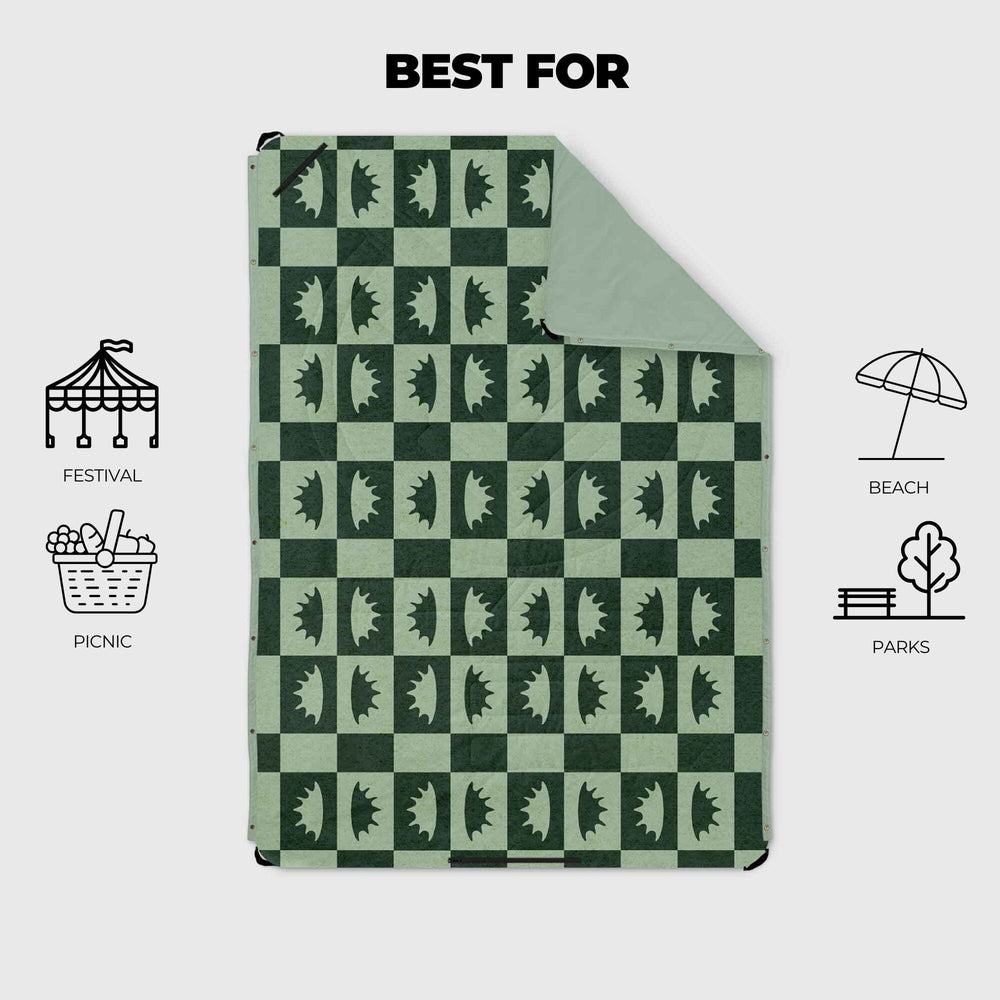 VOITED Compact Picnic & Beach Blanket - Cameo