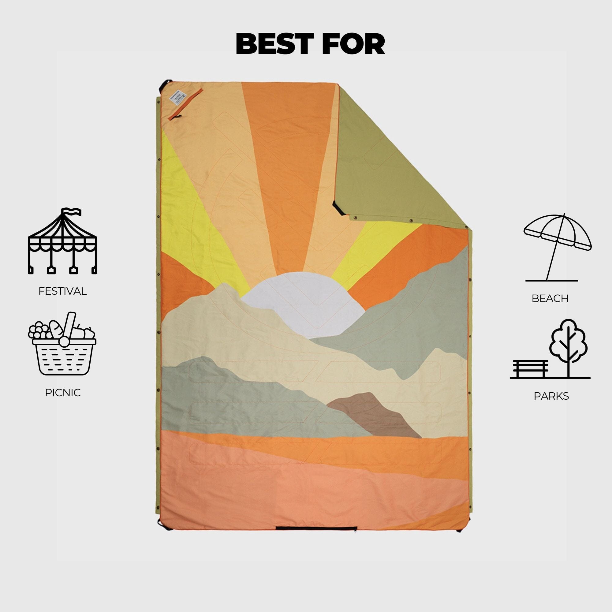 Voited Picnic & Beach Blanket - Thumbnail 2