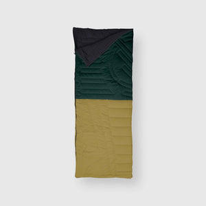 VOITED Slumber Zip Sack Blanket - Green Gabels / Dusty Sand