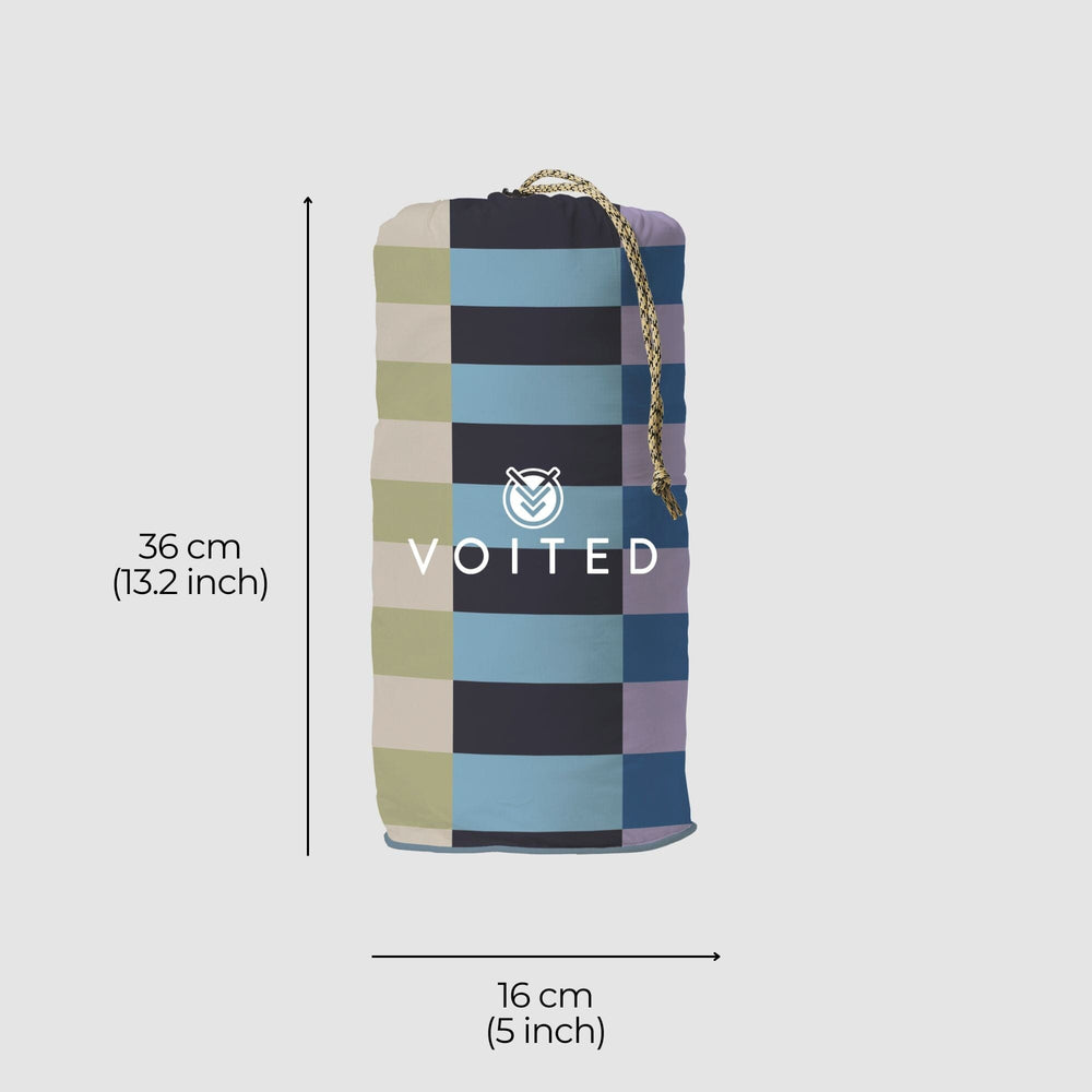 VOITED Recycled Ripstop Outdoor Camping Blanket - Azure