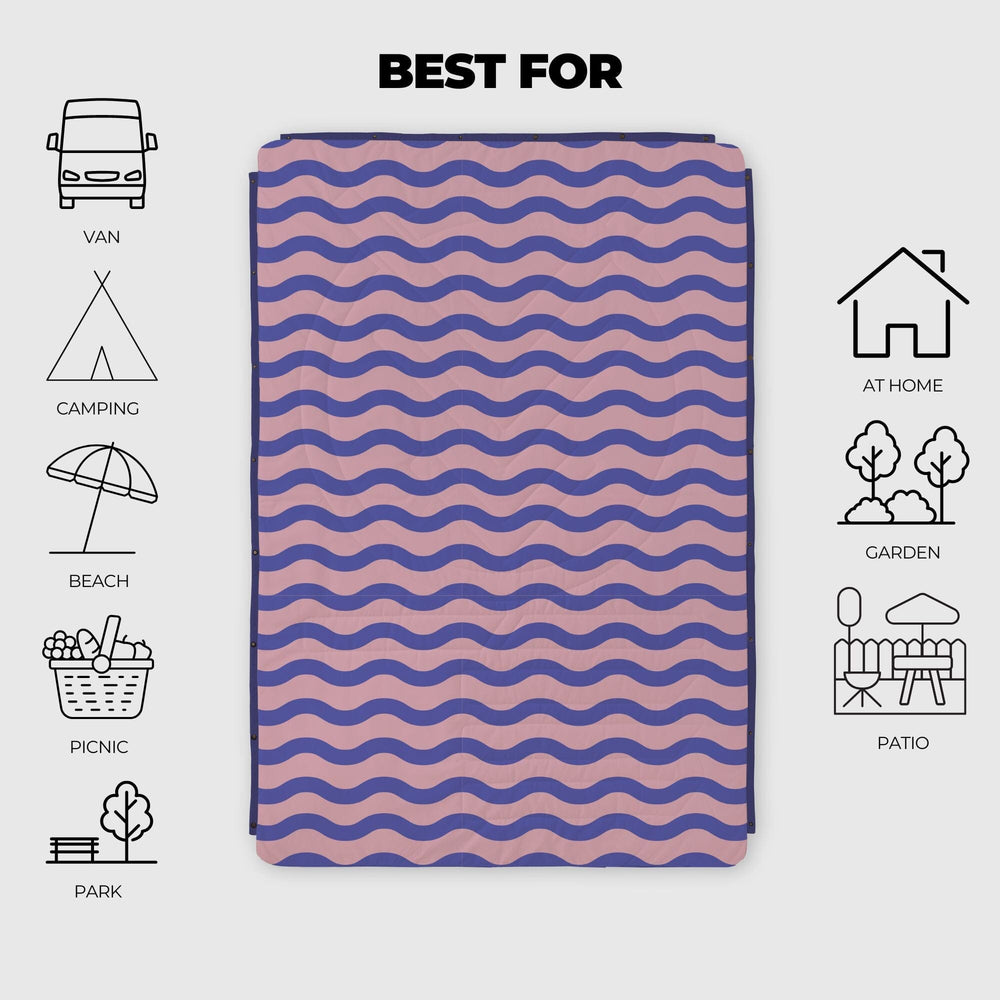 VOITED Recycled Ripstop Outdoor Camping Blanket - Breezy