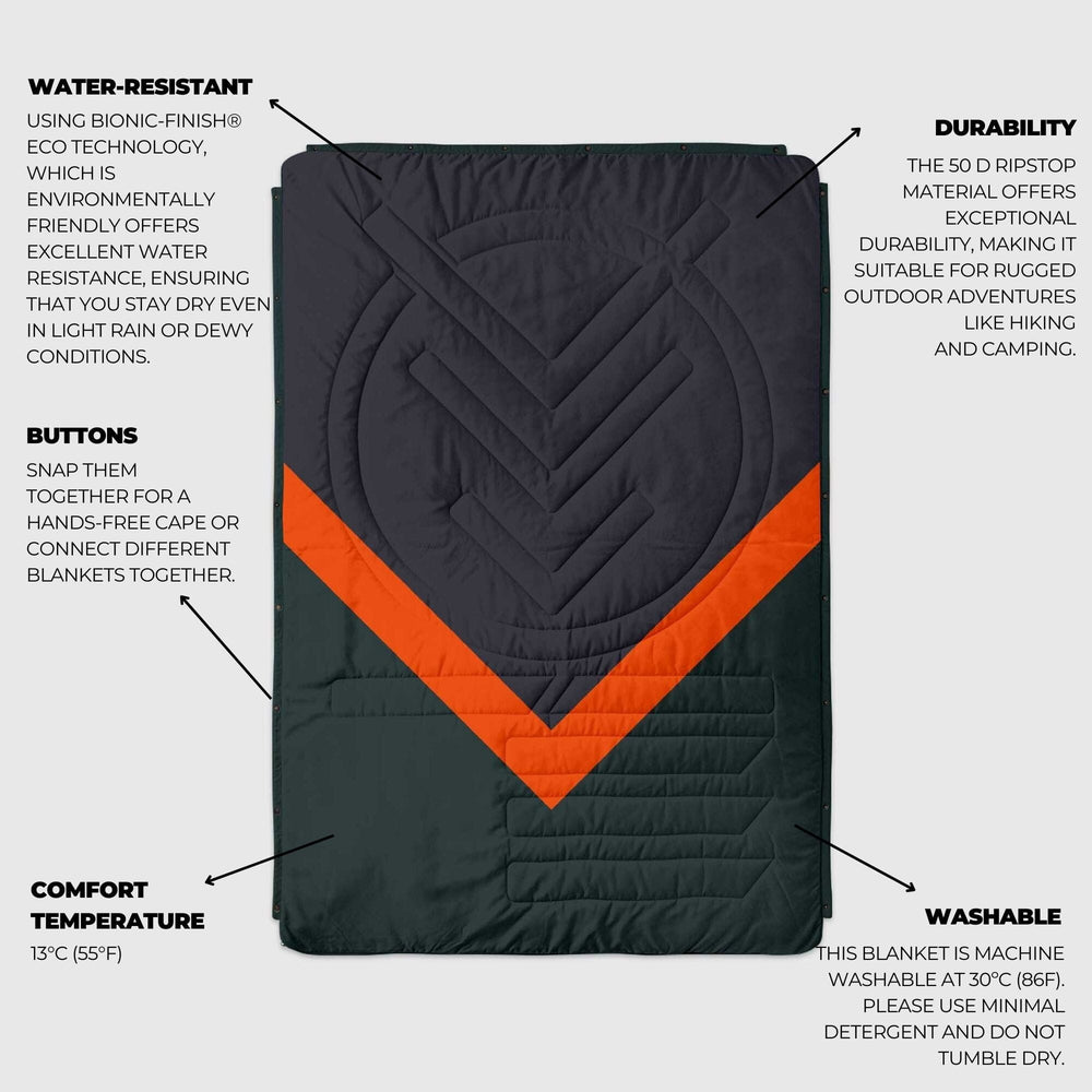 VOITED Recycled Ripstop Outdoor Camping Blanket - Cabin