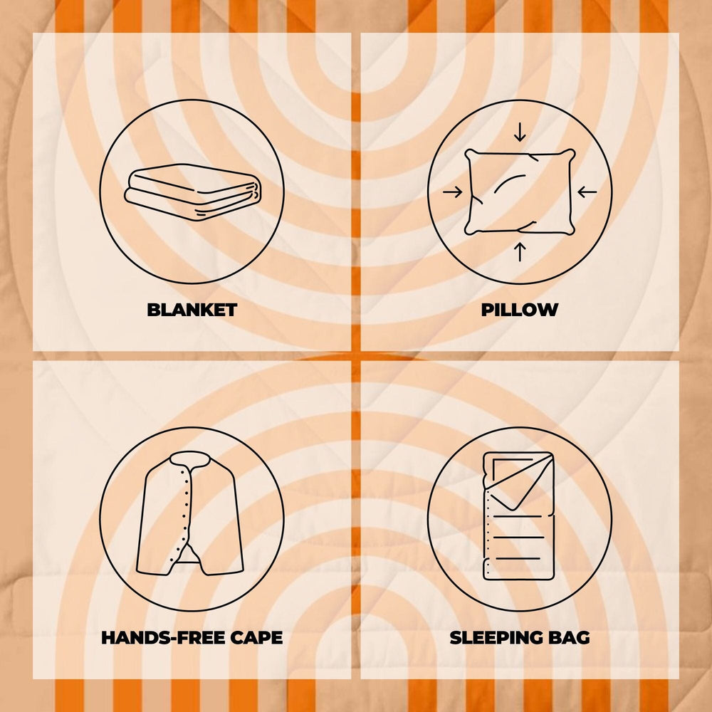 VOITED Recycled Ripstop Outdoor Camping Blanket - Court/Mountain Spring