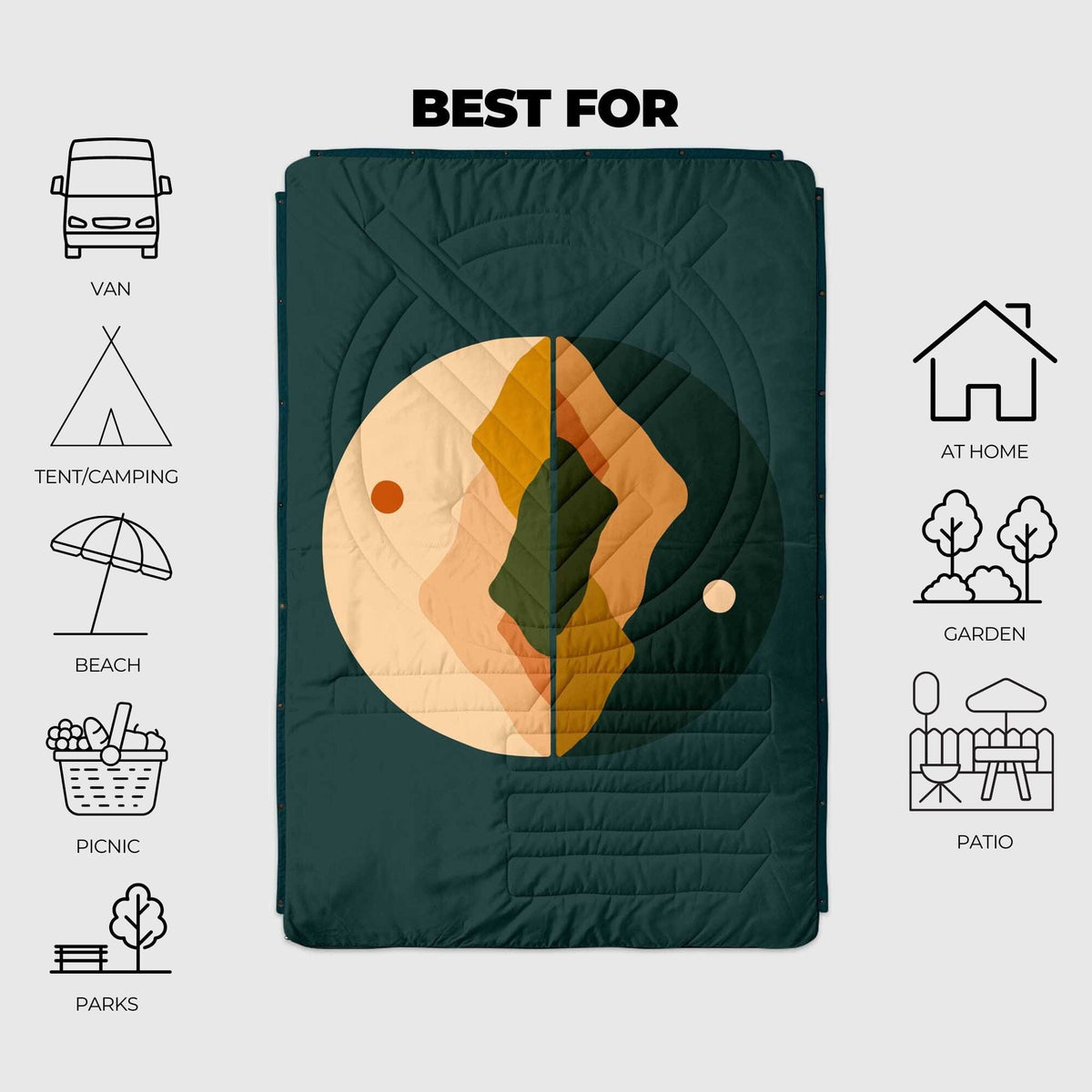 ripstop tent VOITED Recycled Ripstop Outdoor Camping Blanket
