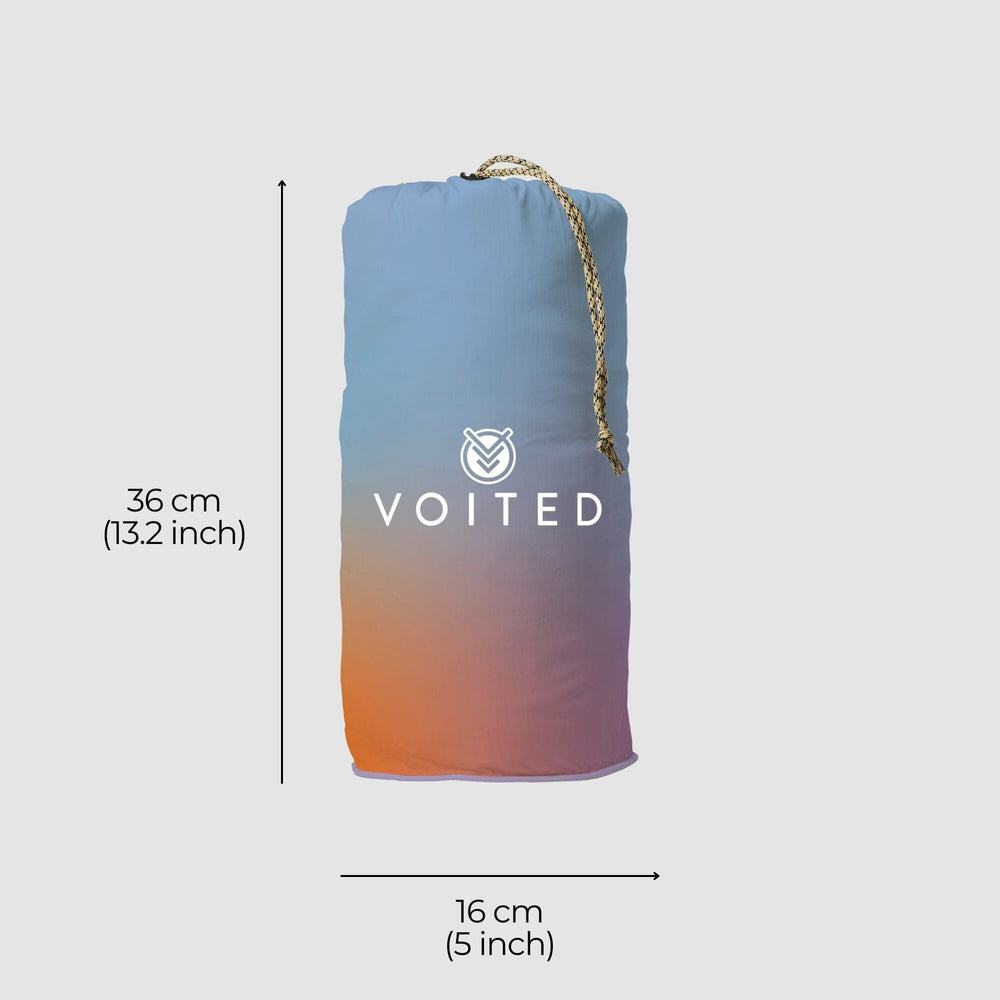 VOITED Recycled Ripstop Outdoor Camping Blanket - Fuzzy Sunset