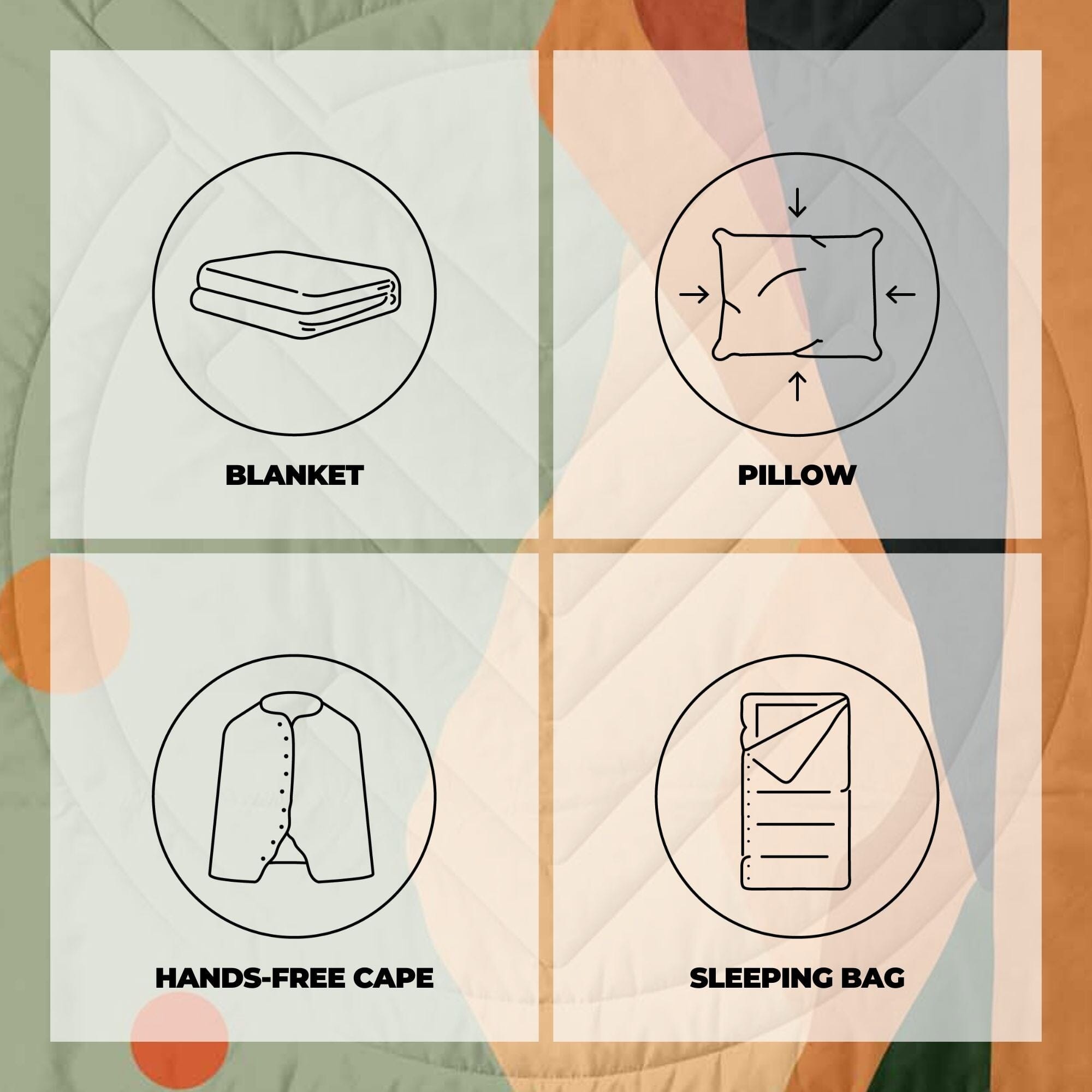 VOITED Insulated, Recycled & Versatile Outdoor Throw Blanket