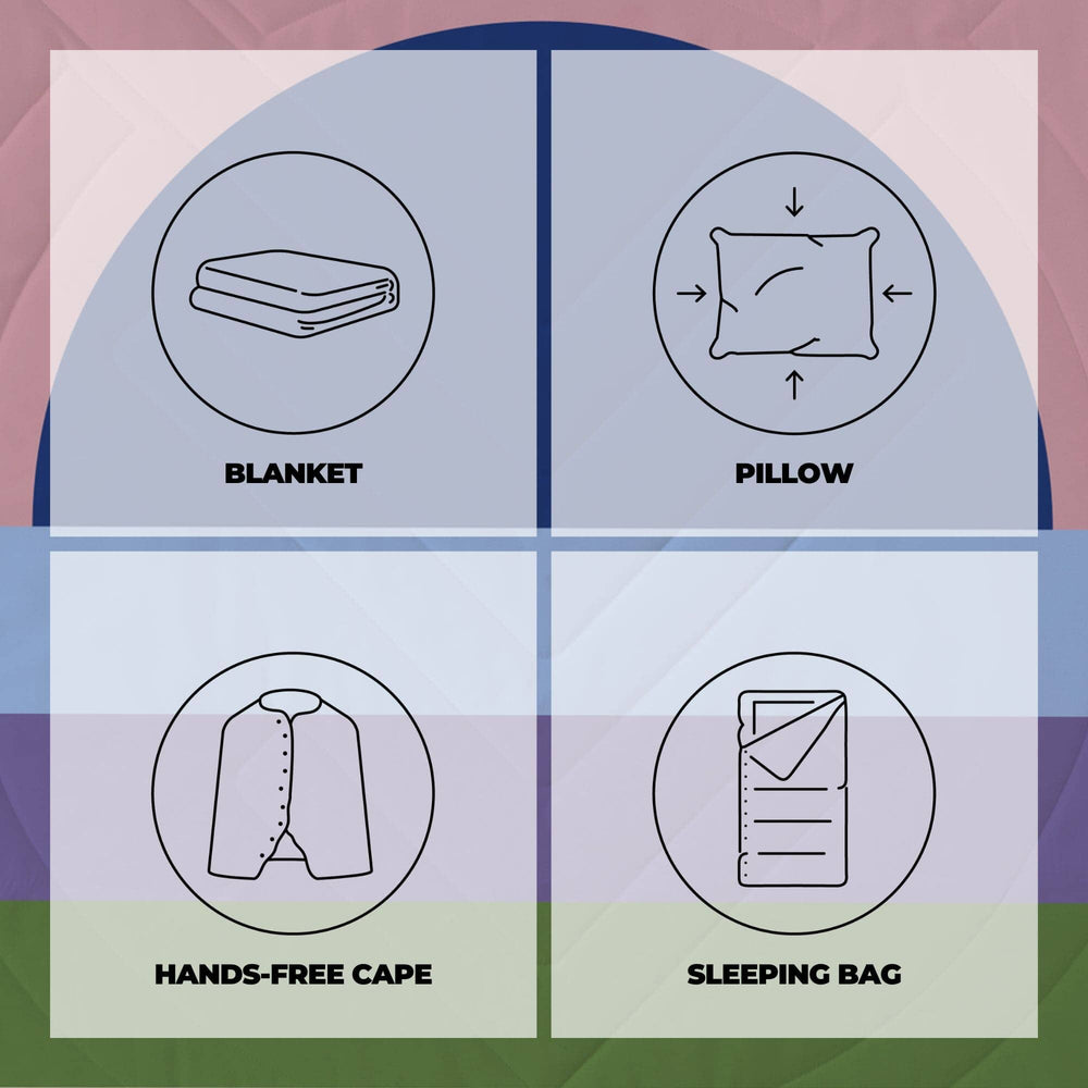 VOITED Recycled Ripstop Outdoor Camping Blanket - Moon River