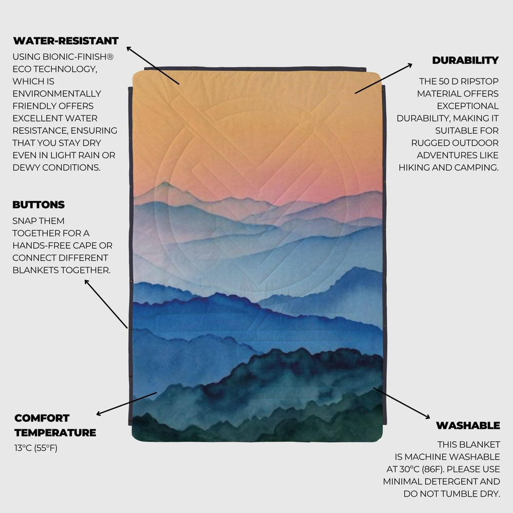 VOITED Recycled Ripstop Outdoor Camping Blanket -Nomadsland