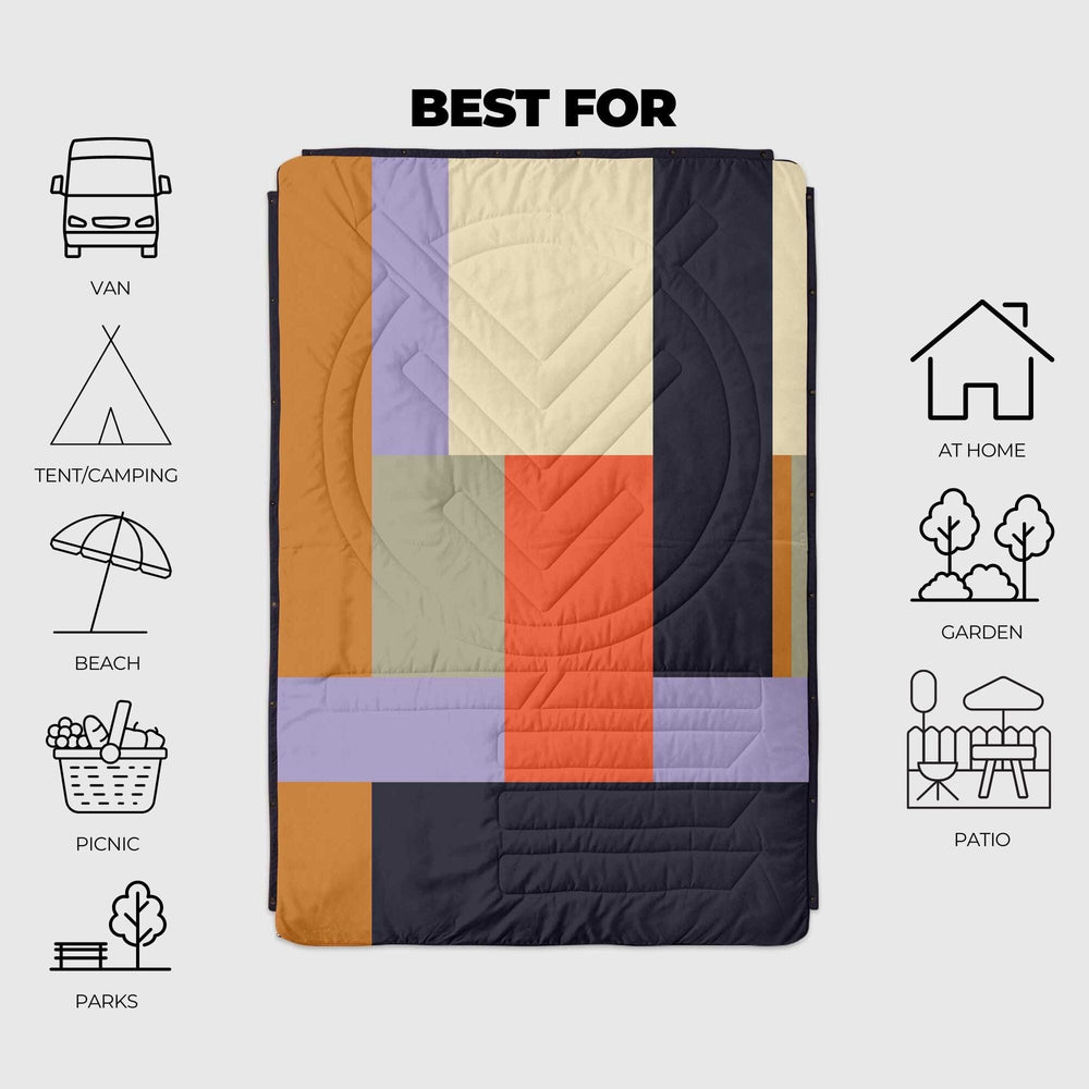 VOITED Recycled Ripstop Outdoor Camping Blanket - Patch