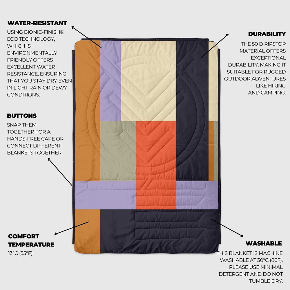 VOITED Recycled Ripstop Outdoor Camping Blanket - Patch