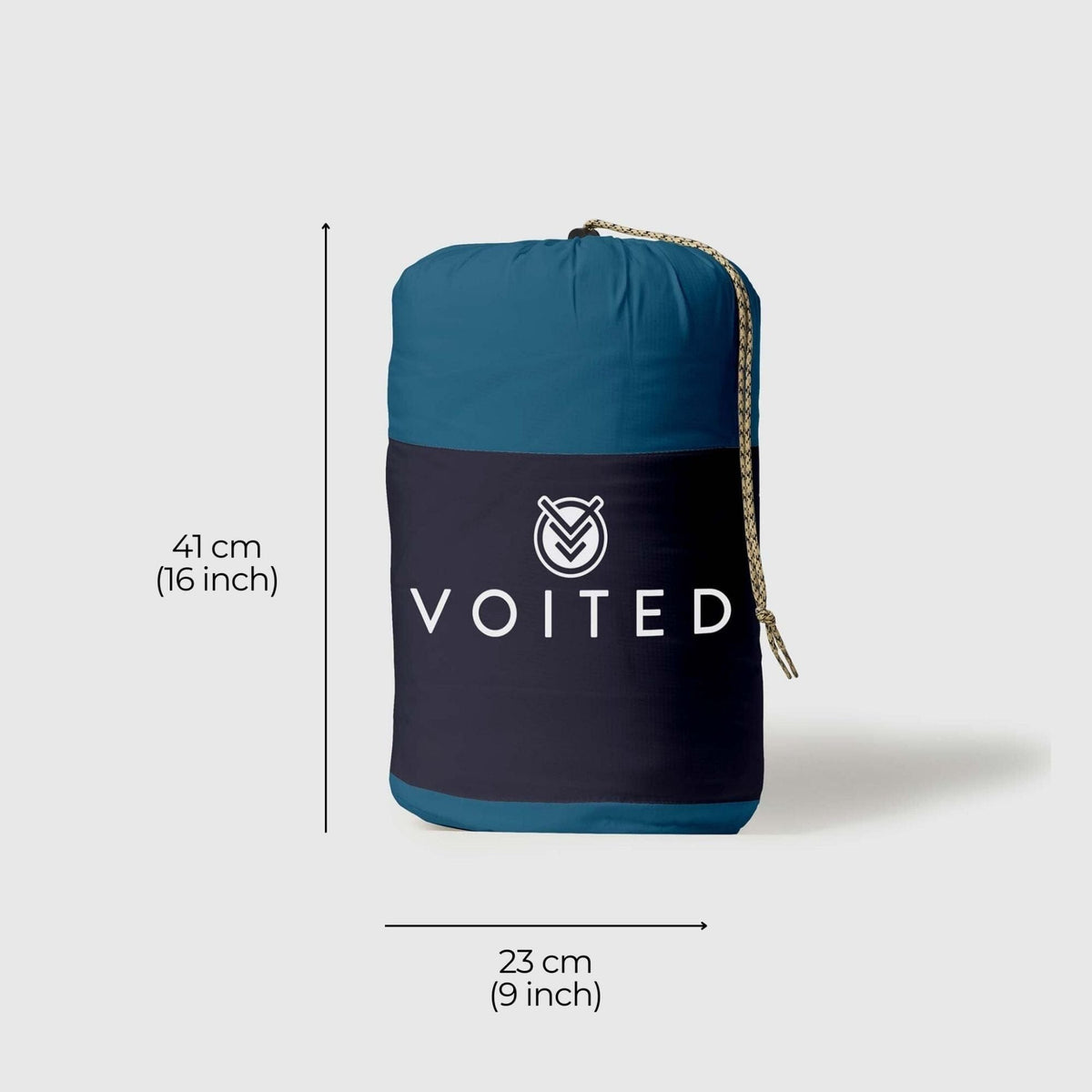 VOITED Slumber Zip Sack Blanket - Blue Steel / Graphite