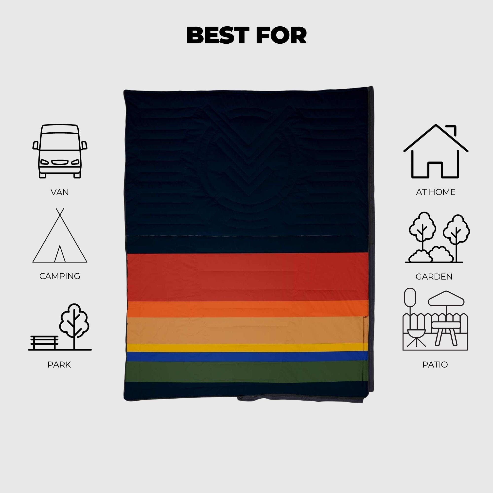 VOITED Slumber Zip Sack Blanket - Origin | Versatile Sleeping Bag
