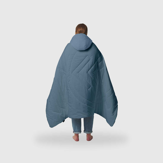 VOITED Compact & Versatile Travel Blanket with Hoodie Mountain Spring