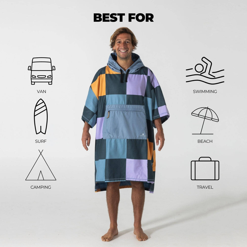 VOITED Micro Fleece Poncho - Cheeckers