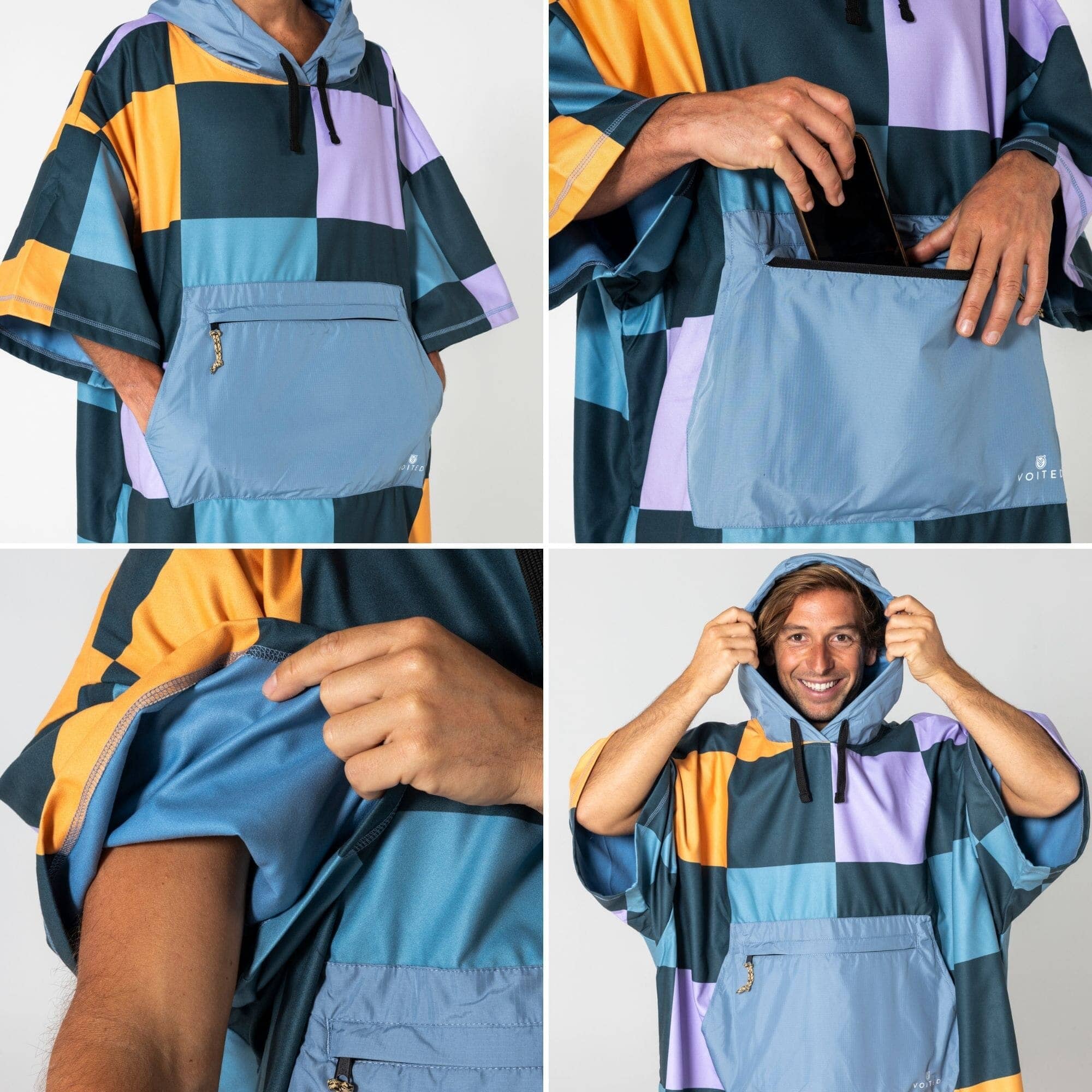 VOITED Micro Fleece Poncho - Cheeckers