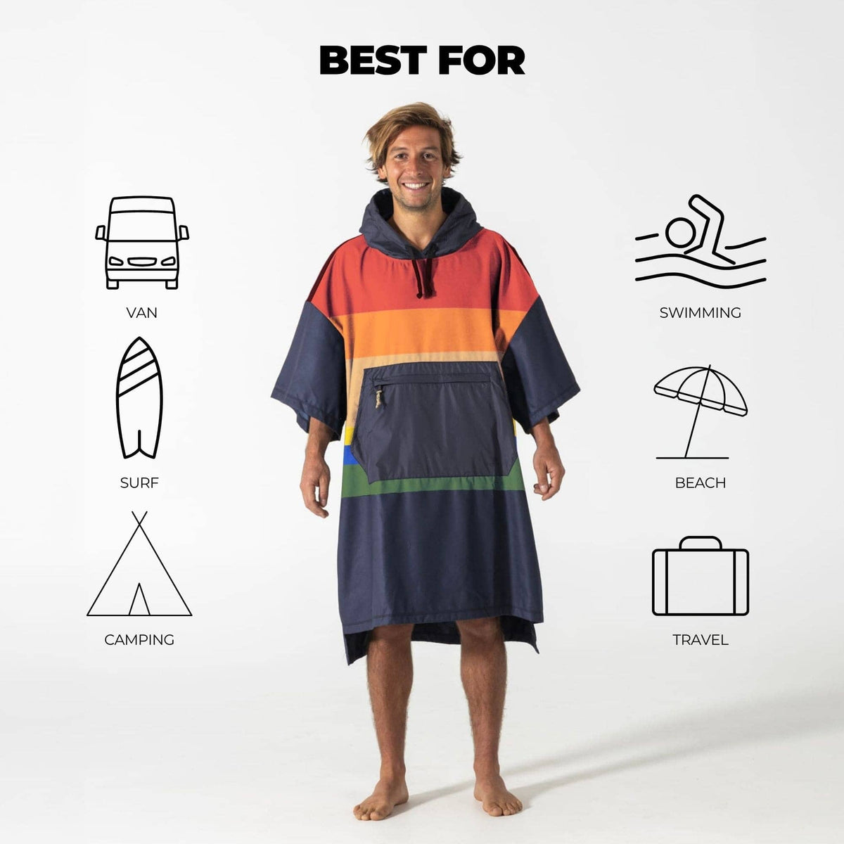 VOITED Micro Fleece Poncho - Origin