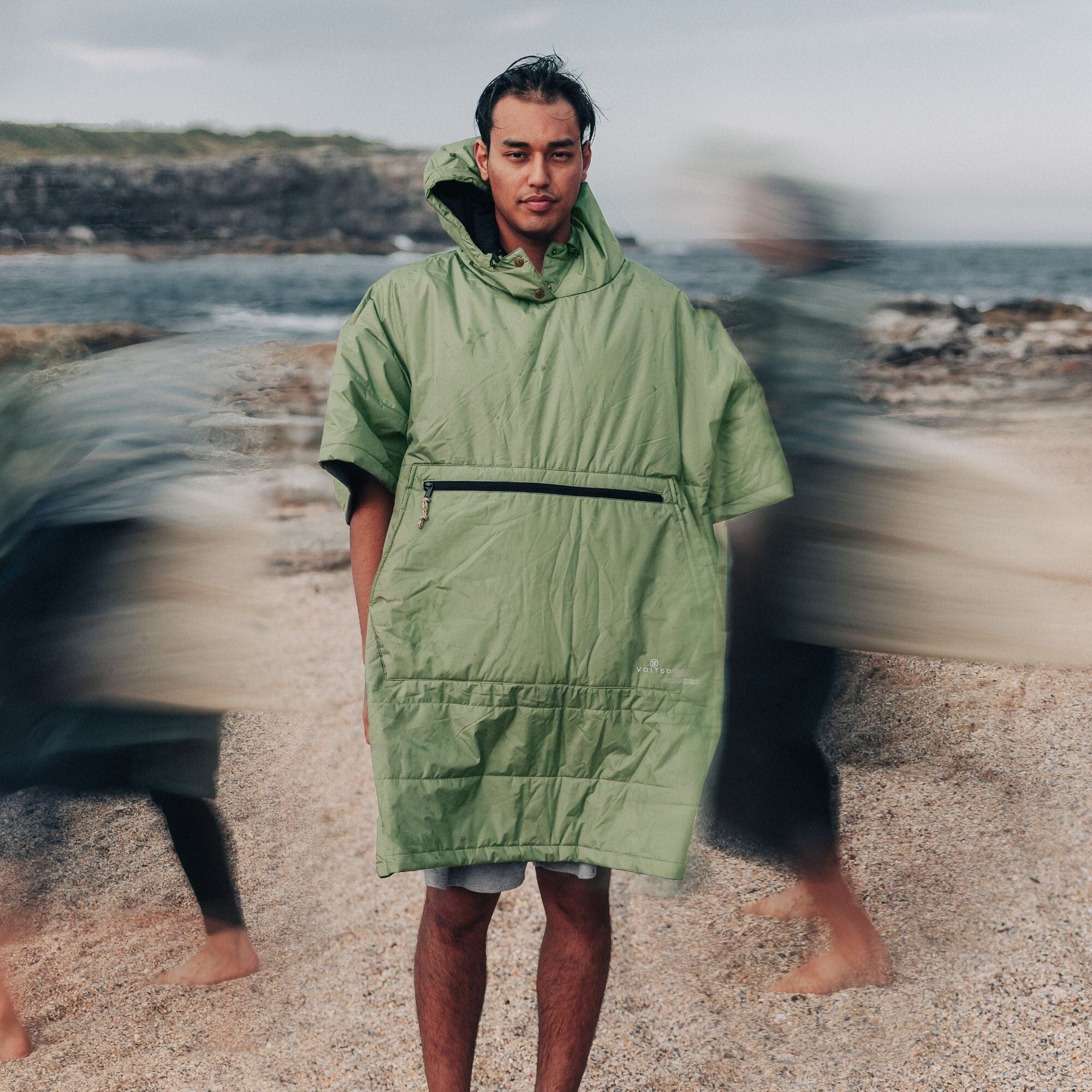 VOITED 3rd Edition Outdoor Poncho - Olive | Water-resistant