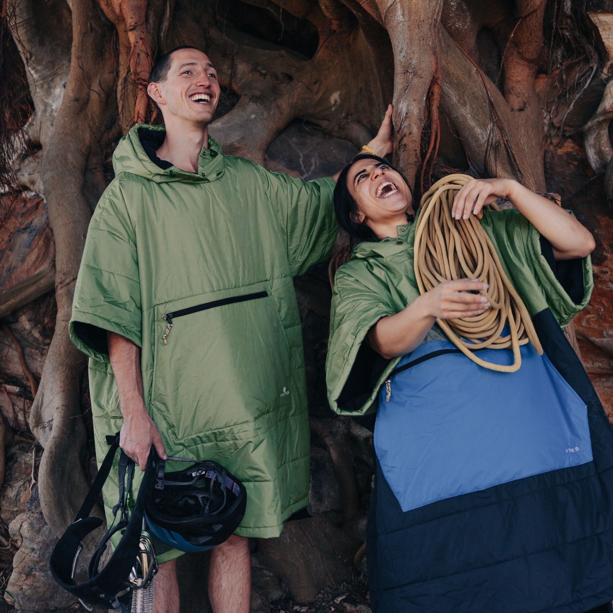 VOITED 3rd Edition Outdoor Poncho - Olive | Water-resistant