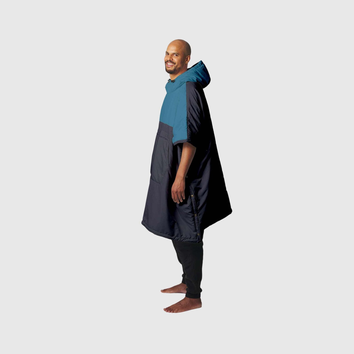 VOITED Trooper Outdoor Premium Poncho-Blanket - Blue Steel / Graphite