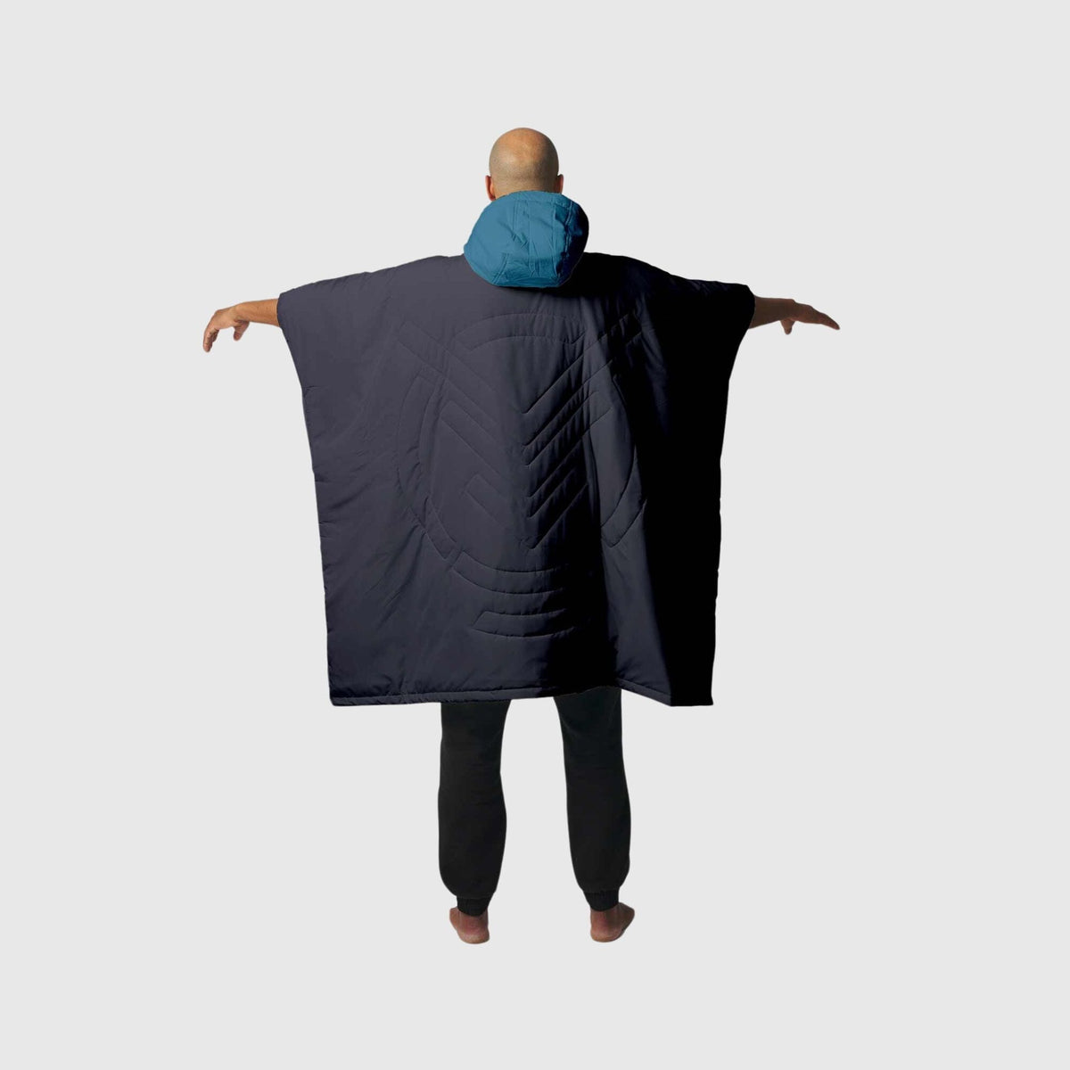 VOITED Trooper Outdoor Premium Poncho-Blanket - Blue Steel / Graphite