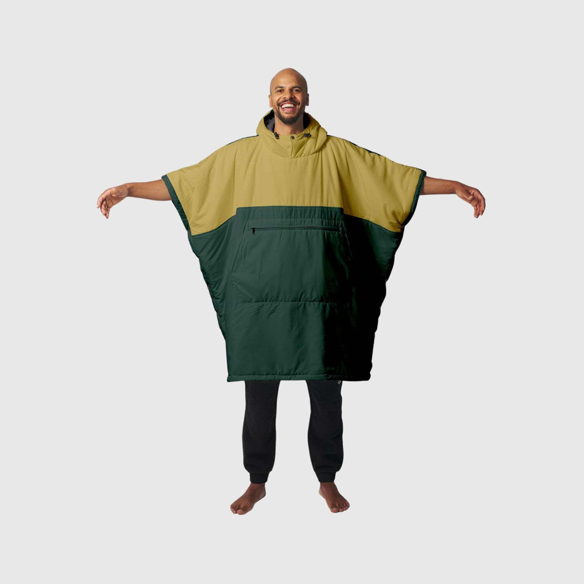 VOITED Trooper Outdoor Premium Poncho-Blanket - Green Gabels / Dusty Sand