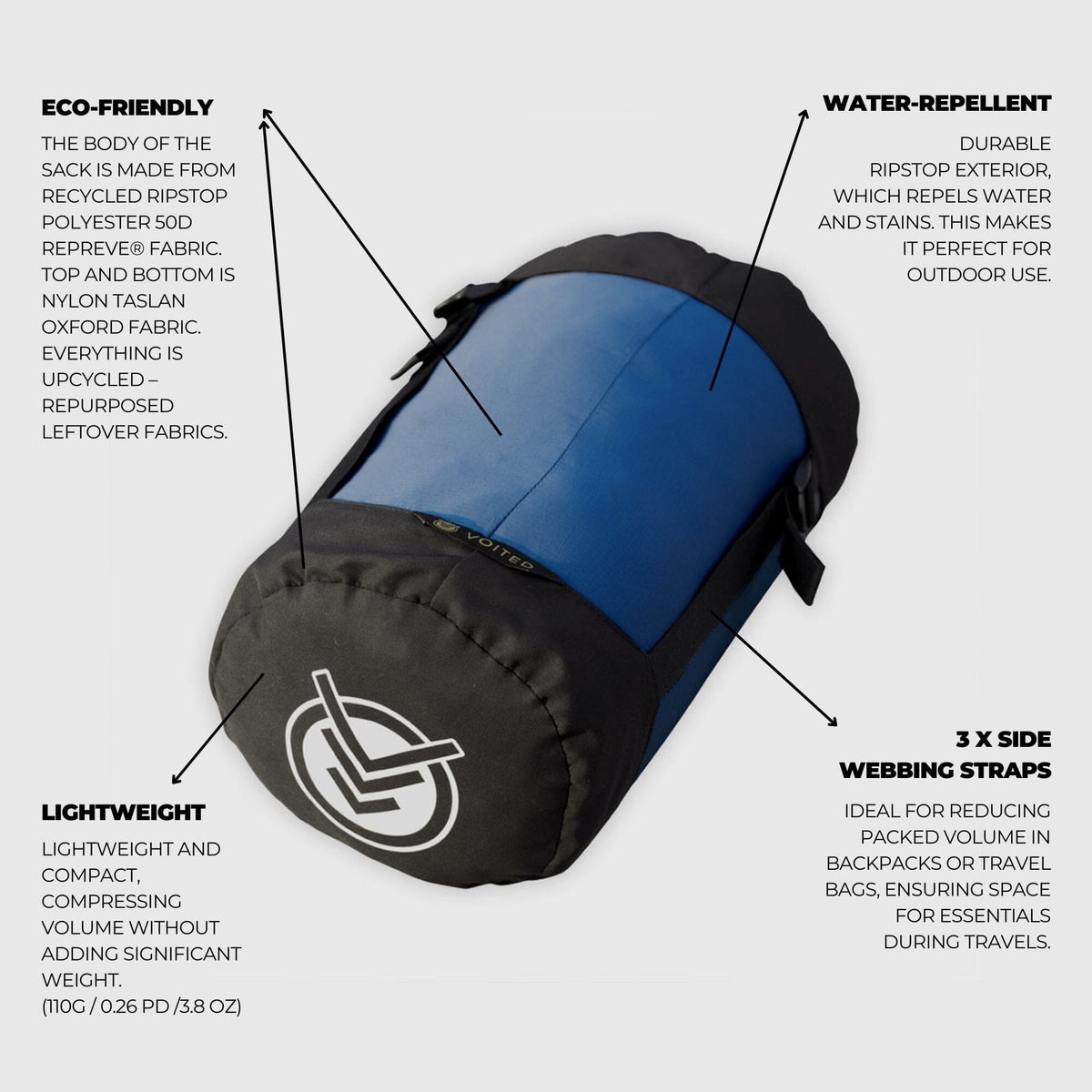 VOITED Compression Sack - Legion Blue