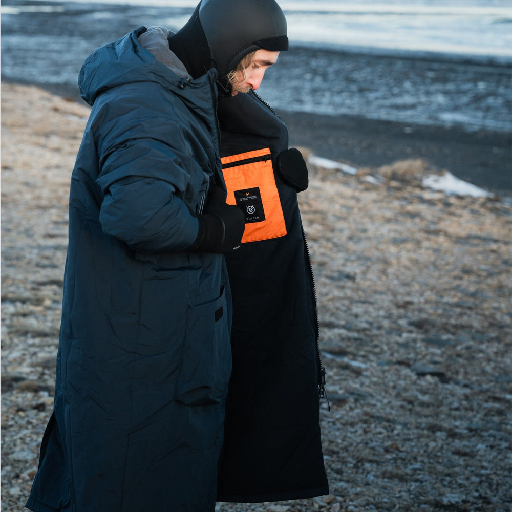 VOITED Stay Dry and Warm Outdoors with Changing Robes - Ocean Navy ...