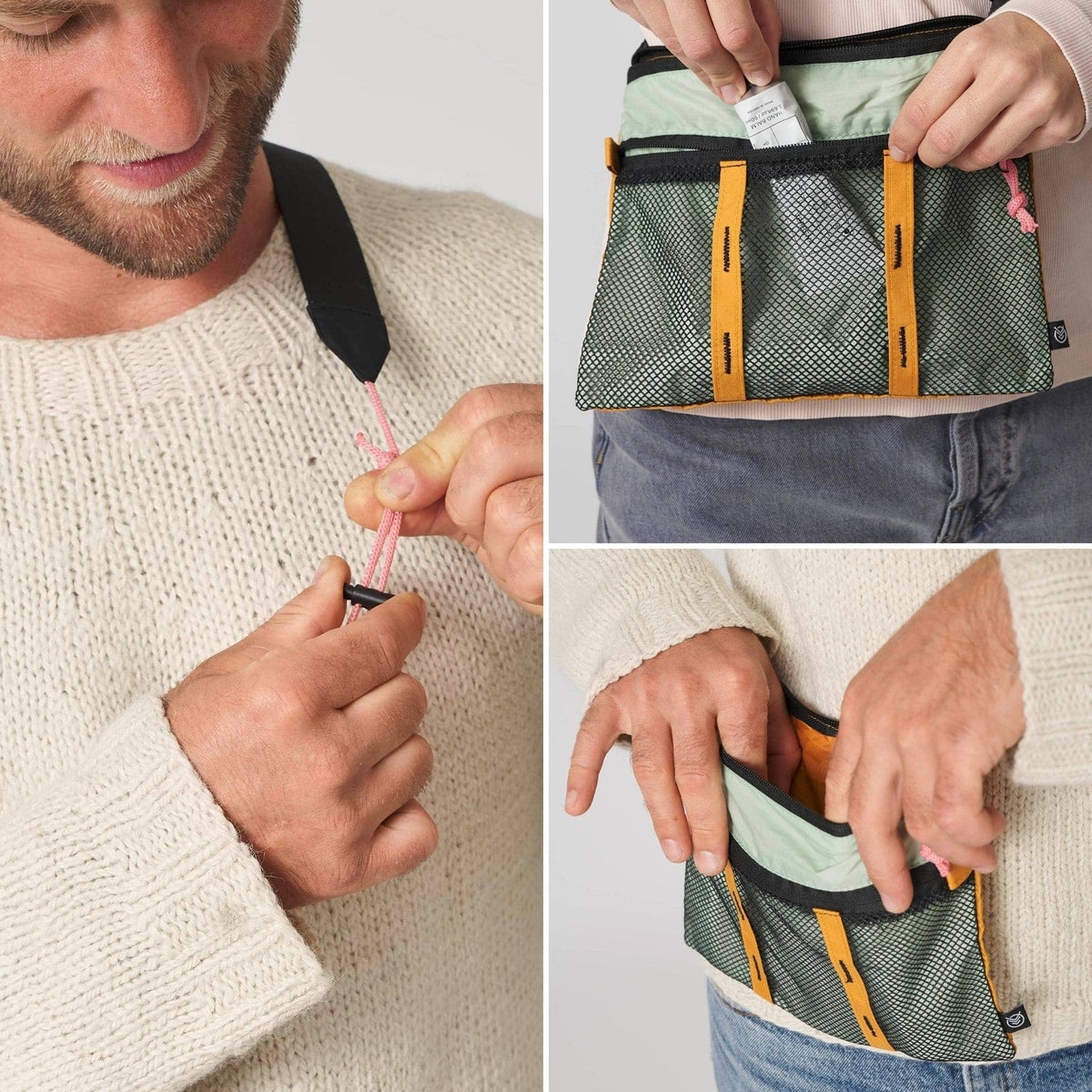 VOITED Essentials Shoulder Bag - Sundial/Cameo Green