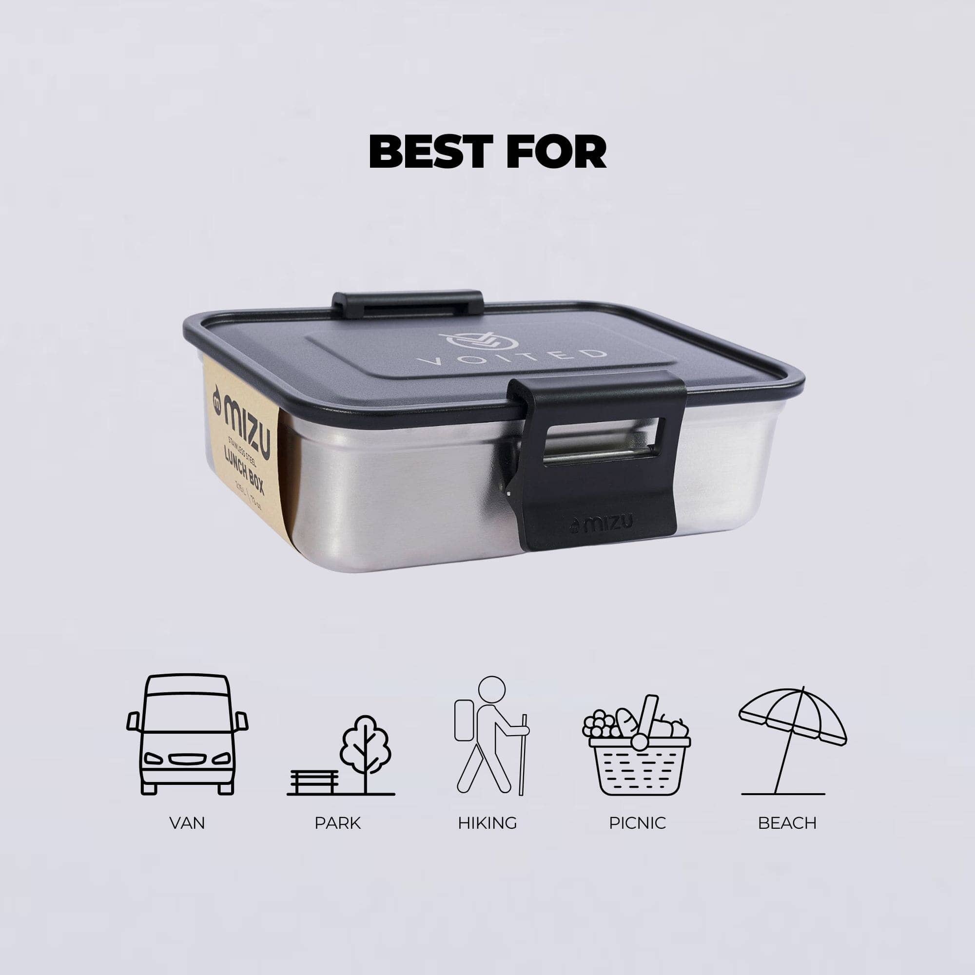 Mizu x VOITED Stainless Steel Lunch Box – VOITED US